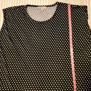 MK 2X Black Polka Dot Blouse